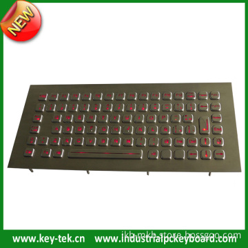 IP65 Dynamic Rugged Metal Industrial Illuminated Keyboard